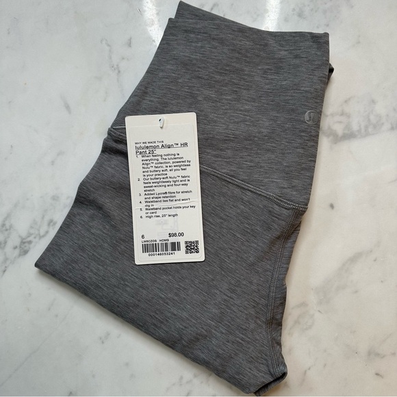 Align HR Pant 25" Heathered Core Medium Grey - Picture 6 of 6